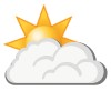 Partly cloudy